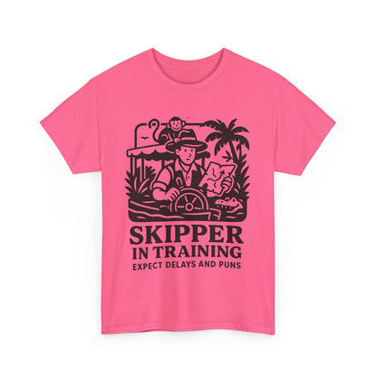 Skipper in Training Shirt | Jungle Adventure Inspired Unisex Tee | Expect Delays and Puns T-Shirt | Disney Ride Parody Gift, Safari Theme