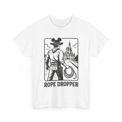 Rope Dropper Tee, Disney Parks Inspired Shirt, Early Riser Theme T-Shirt, Rope Drop Crew Graphic Top, Cowboy Tee for Adults