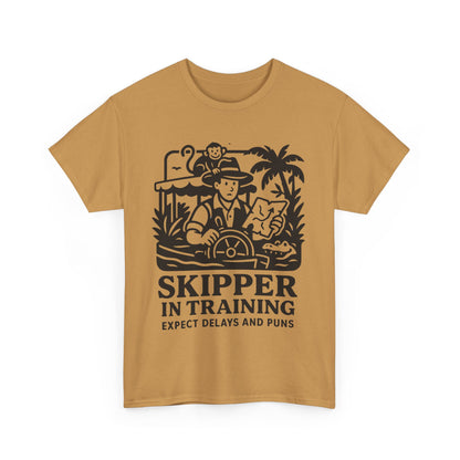 Skipper in Training Shirt | Jungle Adventure Inspired Unisex Tee | Expect Delays and Puns T-Shirt | Disney Ride Parody Gift, Safari Theme