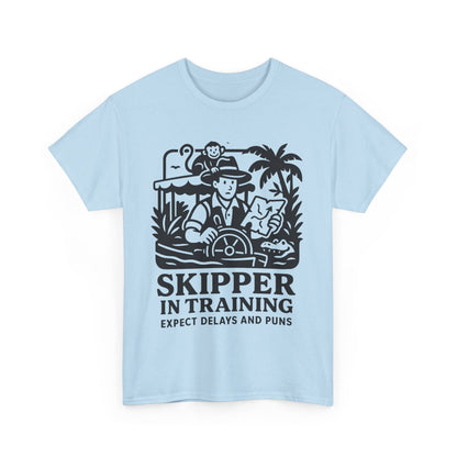 Skipper in Training Shirt | Jungle Adventure Inspired Unisex Tee | Expect Delays and Puns T-Shirt | Disney Ride Parody Gift, Safari Theme