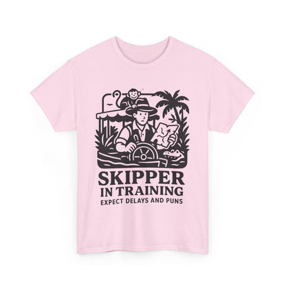 Skipper in Training Shirt | Jungle Adventure Inspired Unisex Tee | Expect Delays and Puns T-Shirt | Disney Ride Parody Gift, Safari Theme