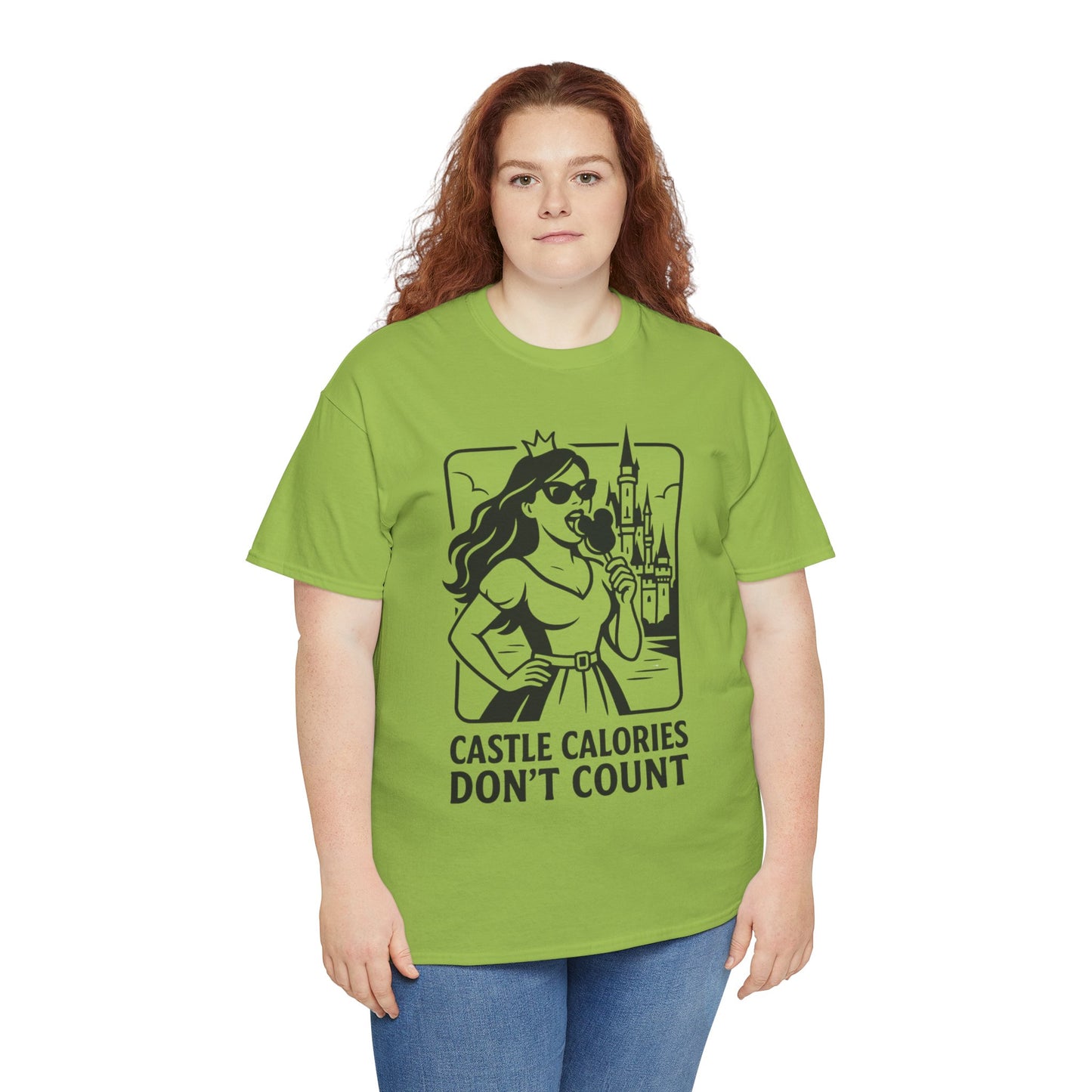Disney Castle Calories Don’t Count Tee; Disney Foodie Shirt, Theme Park Snack T-Shirt, Unisex Cotton Top