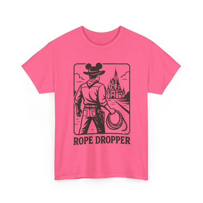Rope Dropper Tee, Disney Parks Inspired Shirt, Early Riser Theme T-Shirt, Rope Drop Crew Graphic Top, Cowboy Tee for Adults