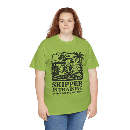 Skipper in Training Shirt | Jungle Adventure Inspired Unisex Tee | Expect Delays and Puns T-Shirt | Disney Ride Parody Gift, Safari Theme