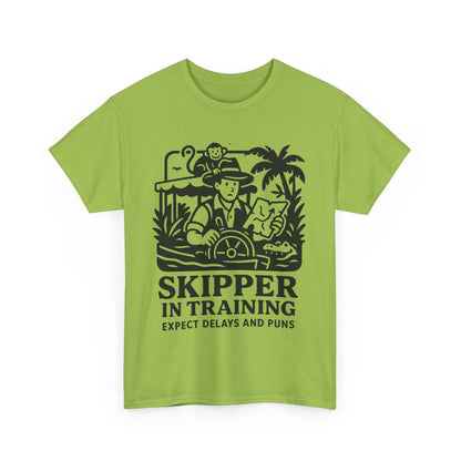 Skipper in Training Shirt | Jungle Adventure Inspired Unisex Tee | Expect Delays and Puns T-Shirt | Disney Ride Parody Gift, Safari Theme