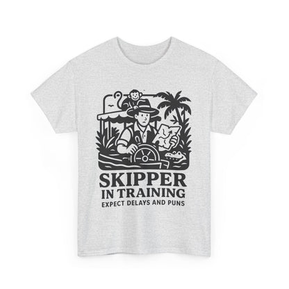 Skipper in Training Shirt | Jungle Adventure Inspired Unisex Tee | Expect Delays and Puns T-Shirt | Disney Ride Parody Gift, Safari Theme