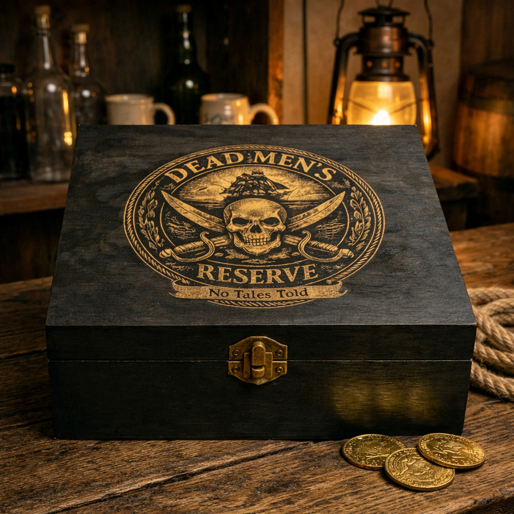 Dead Men’s Reserve – Limited Edition Engraved Whiskey Decanter Gift Set